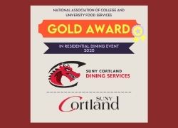 Cortland Dining Receives Gold Award in National Dining Awards