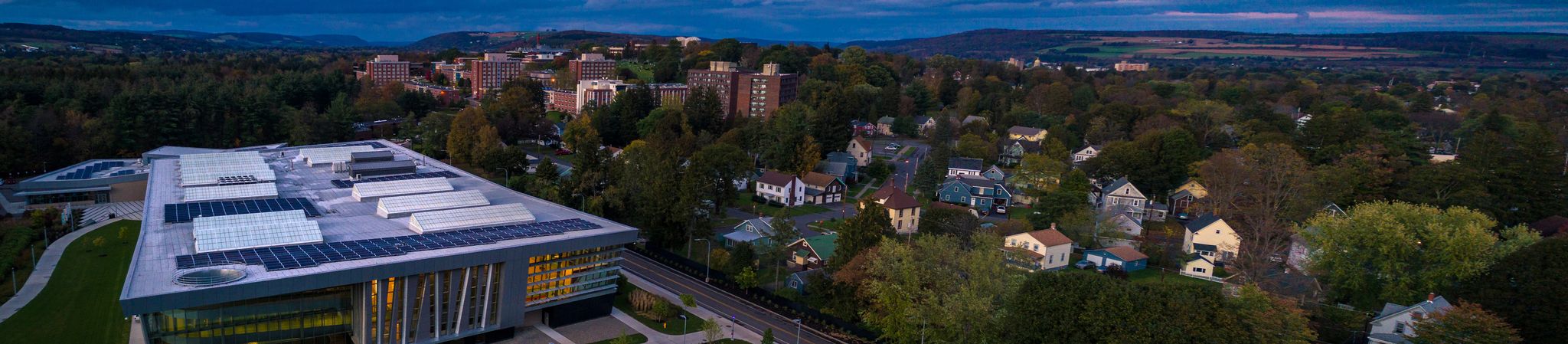 View of SUNY Cortland campus.