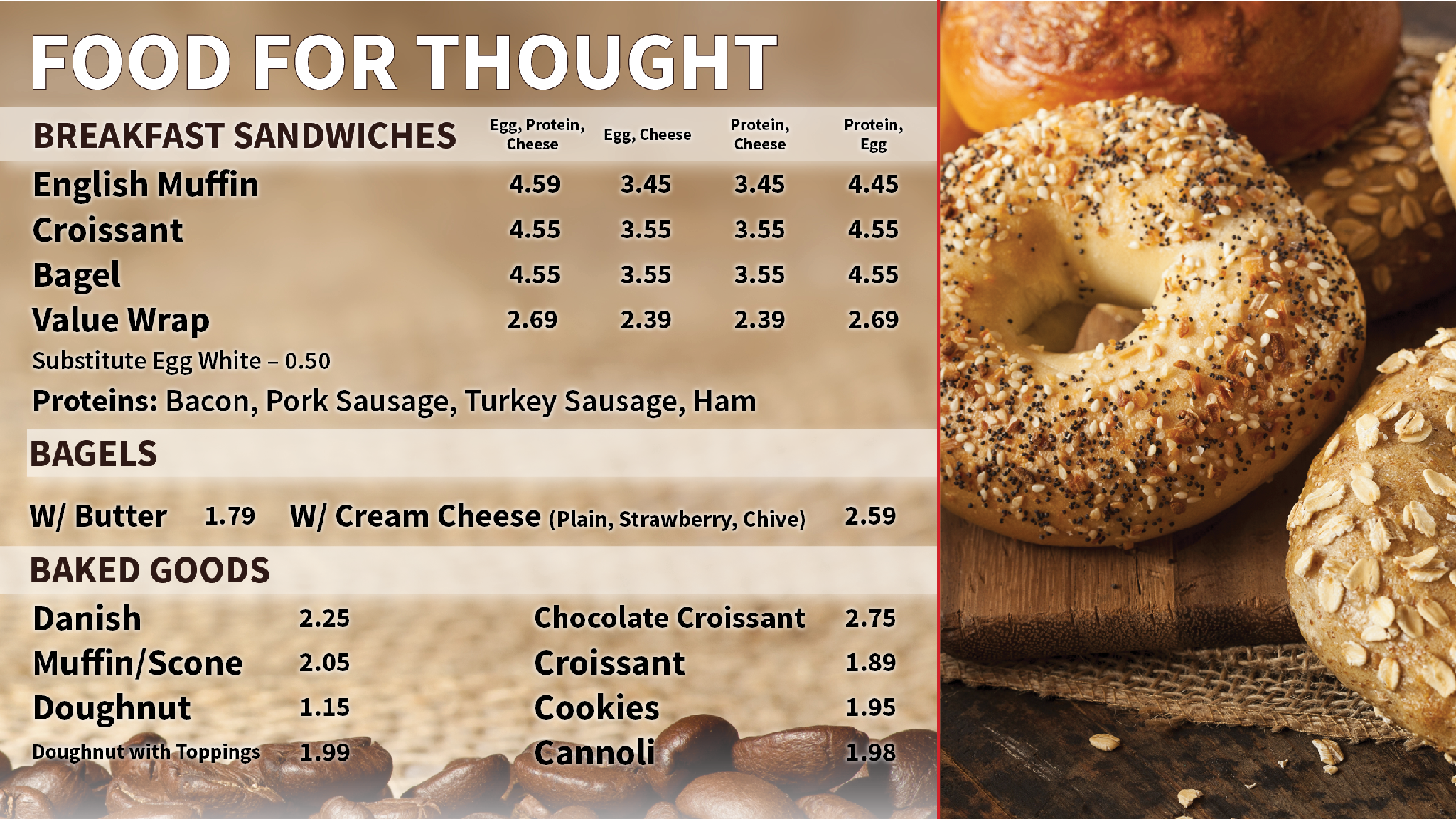 Union Station Food Menu